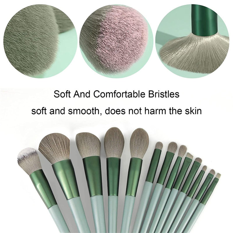 Blush and highlighter brushes for flawless face makeup application