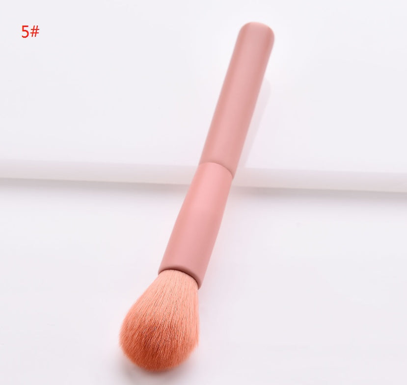Complete face and eye makeup brush set