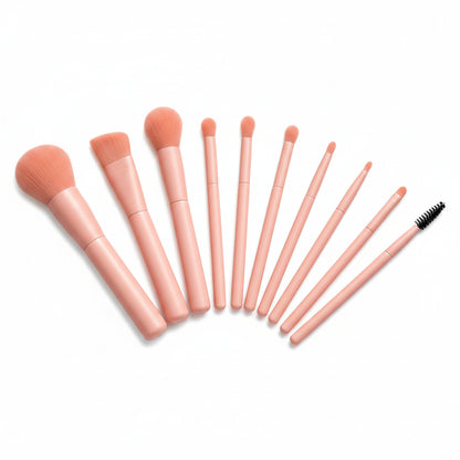 Glowrify Beauty 10PCS Makeup Brush Set Complete Fan Display