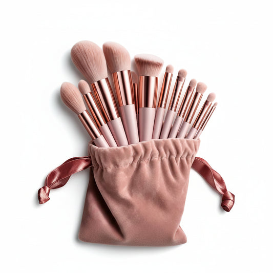 Glowrify Beauty 13 Piece Professional Makeup Brush Set Complete Collection