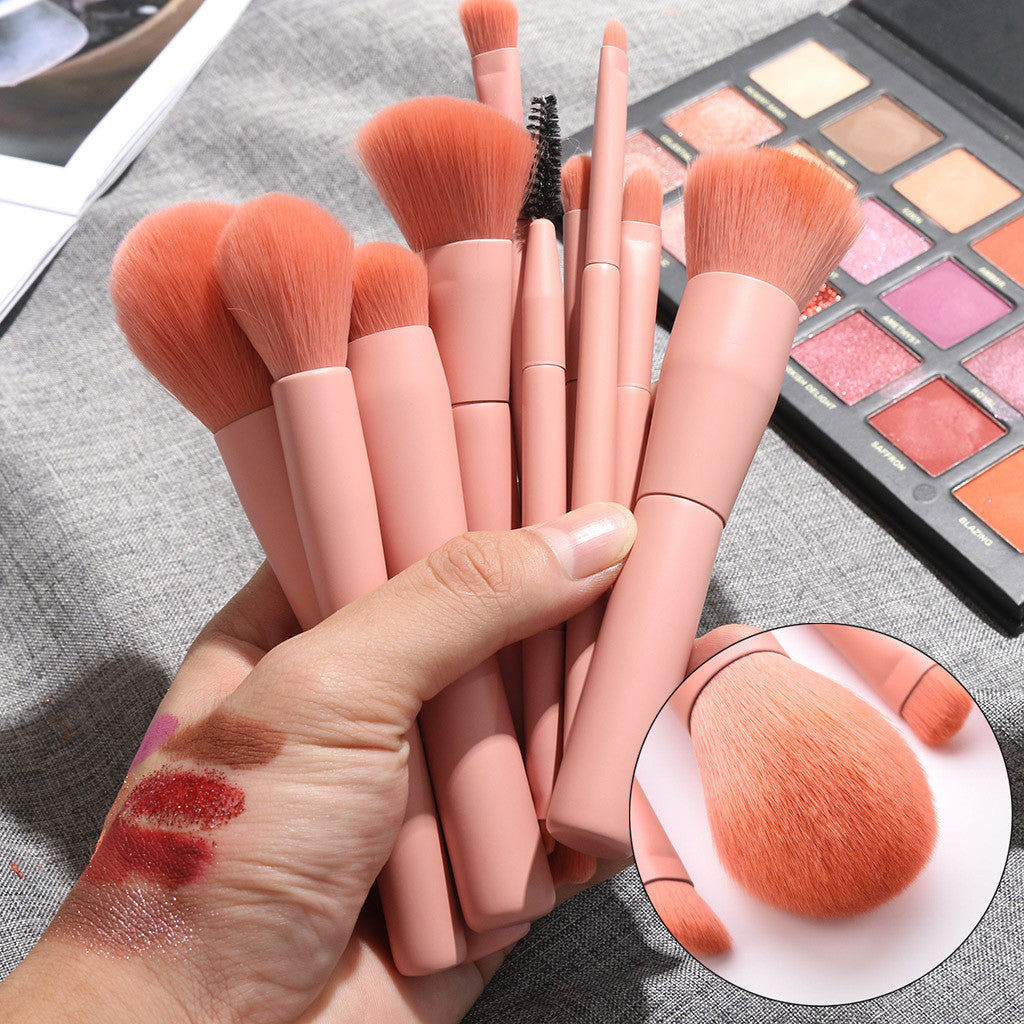 Luxury professional cosmetic brush set with premium nylon bristles