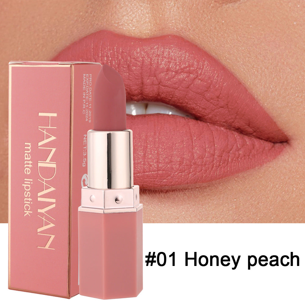 Velvet matte lipstick with smooth color finish