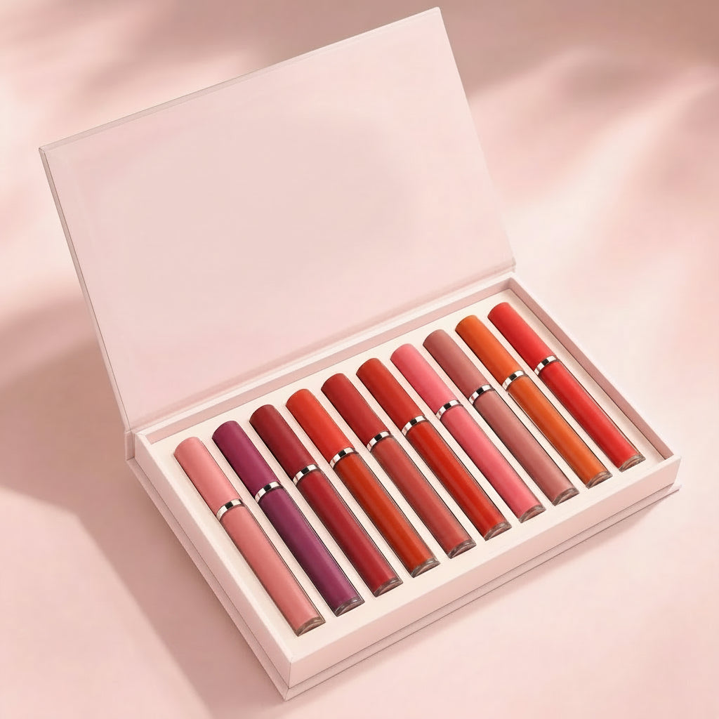 Glowrify Beauty Women's Non-Stick Matte Lipstick 10 Piece Collection